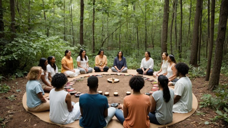 spirituality, community healing, mental health, social justice, empathy, collective support, mindfulness, service, community service